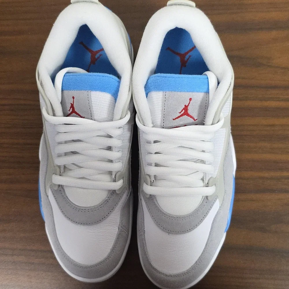 Nike Air Jordan 4 RM Men's Size 10.5 In White/Gray/Blue NIB FQ7939 104 - Picture 8 of 10